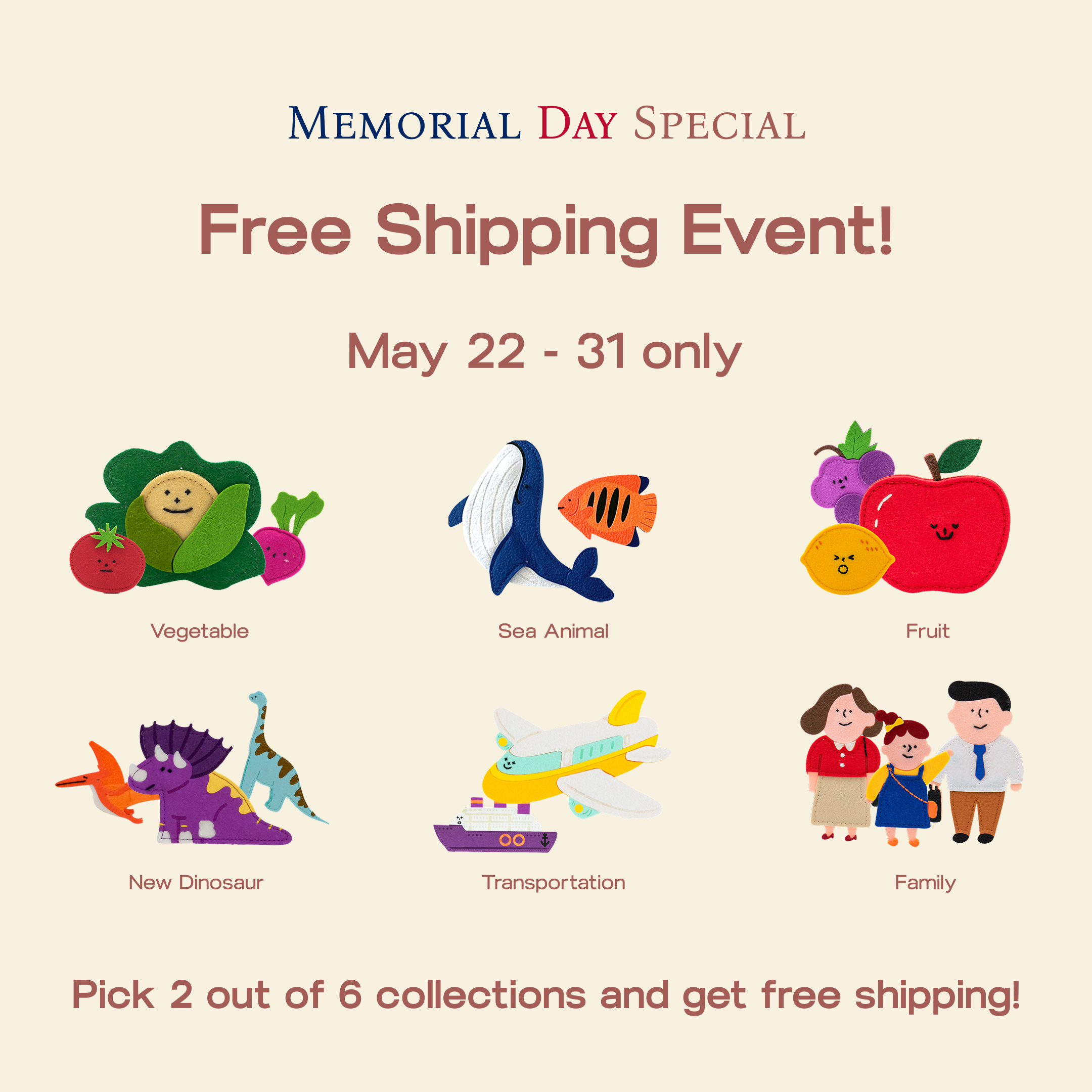 Memorial Day Felt Collection Bundle