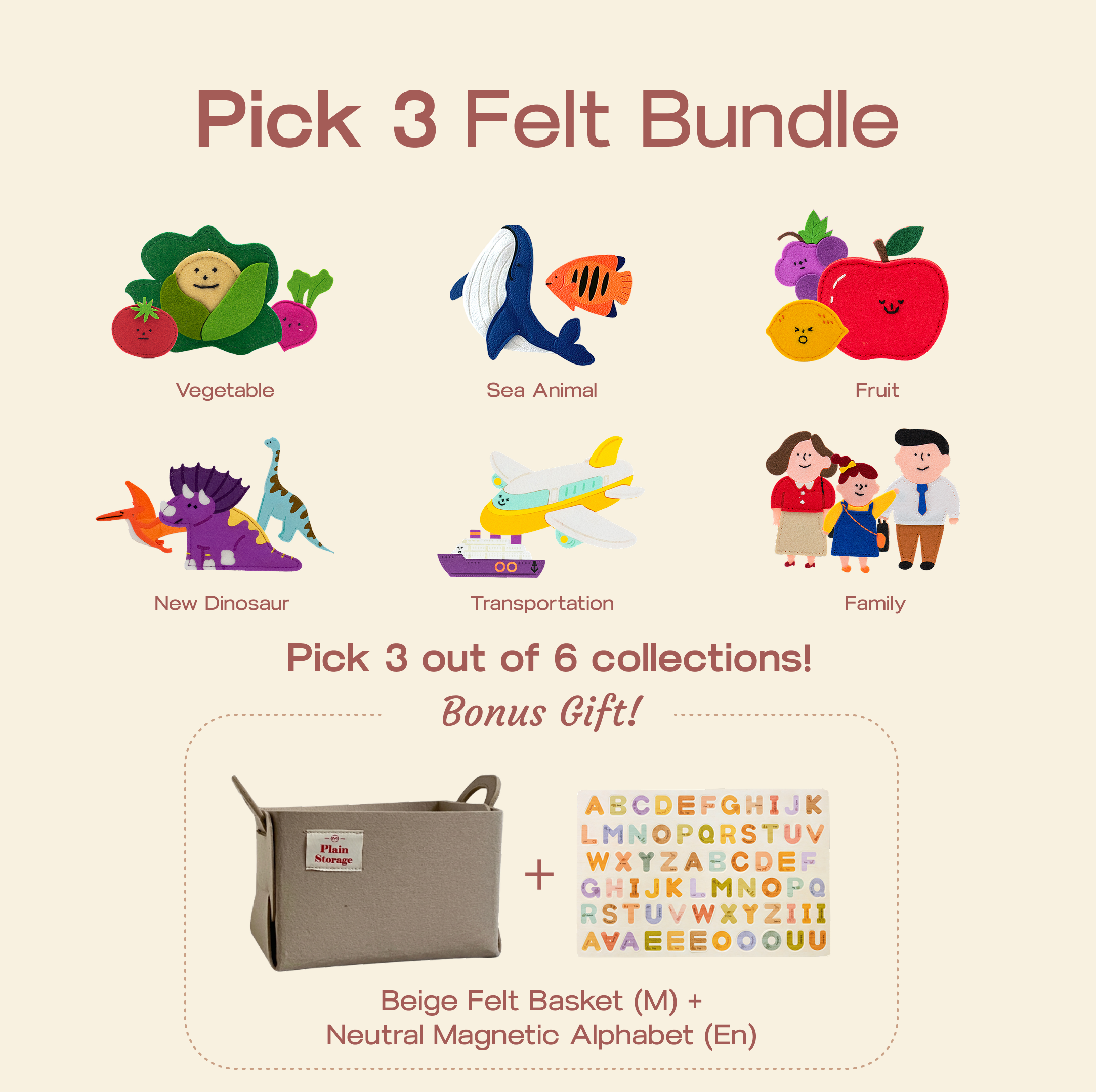 Pick 3 Felt Bundle (2026)